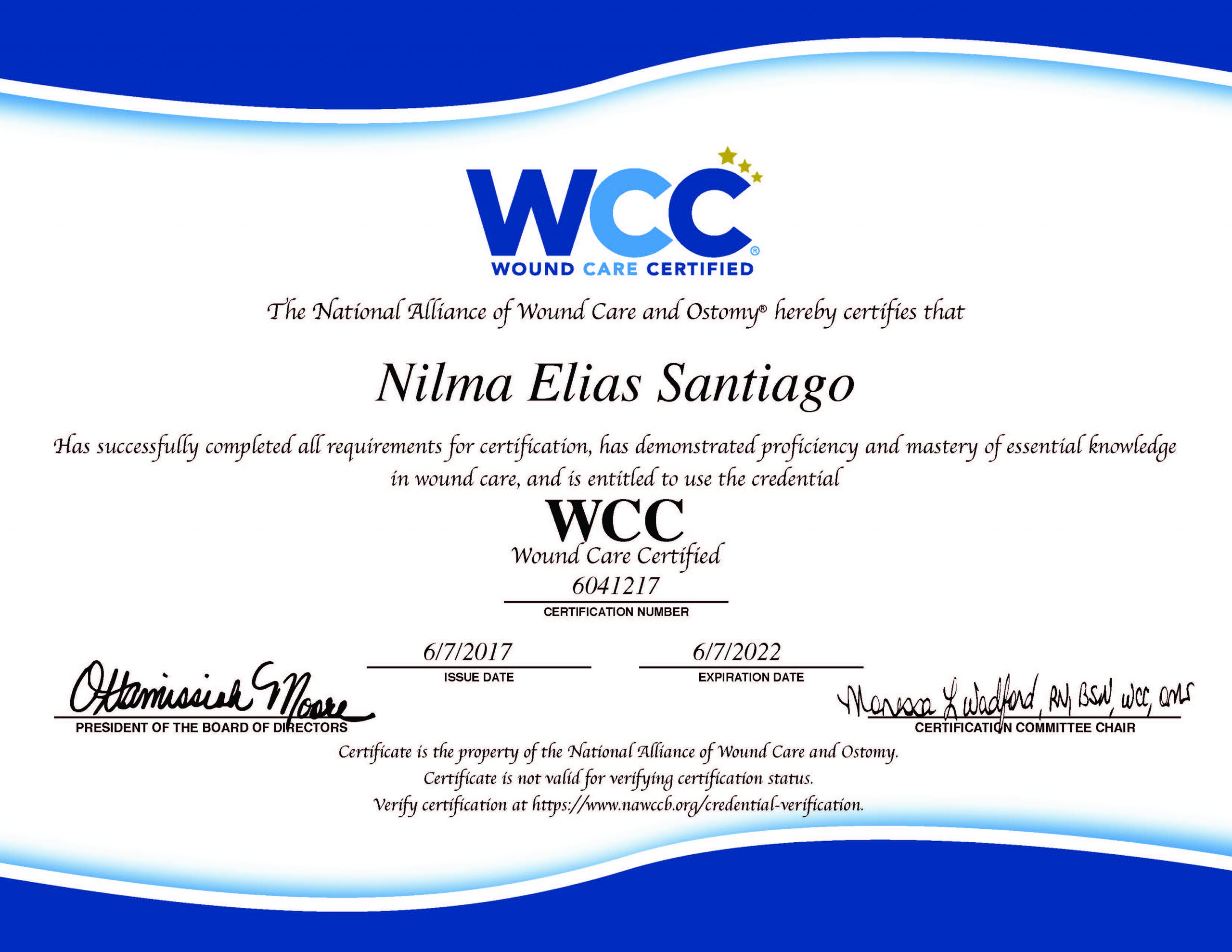 Wound Care Certified – Certification